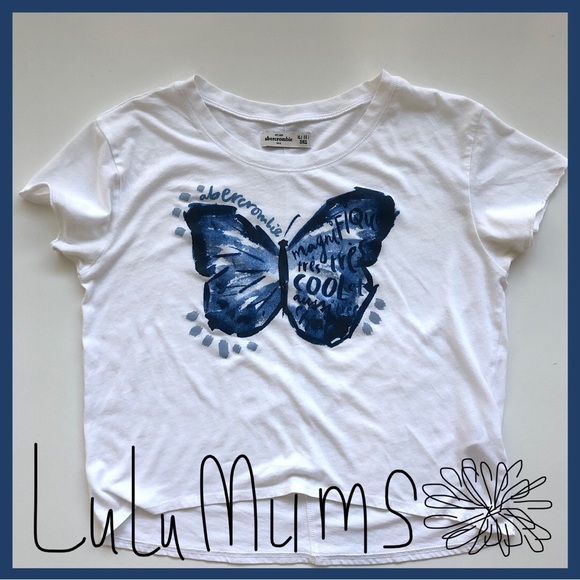 abercrombie kids Girl’s Painted Butterfly Tee XL (16) - Picture 6 of 6